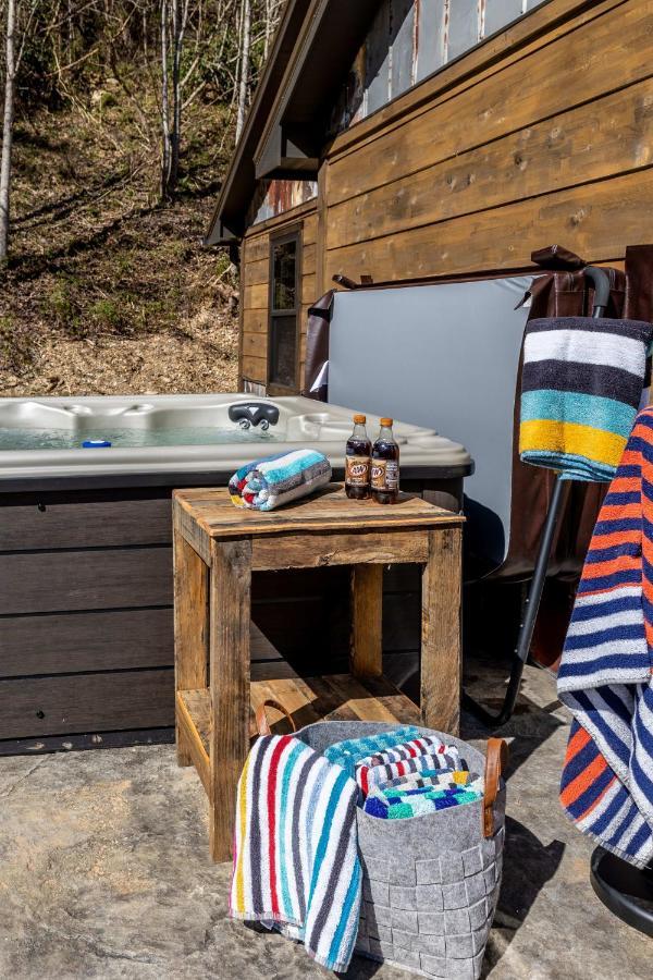 New Rustic Luxe Cabin Billiards Spa Near Gsmnp Townsend Kültér fotó