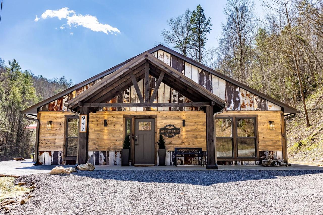 New Rustic Luxe Cabin Billiards Spa Near Gsmnp Townsend Kültér fotó